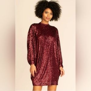 Trina Turk Enjoyment Dress - Red Sequins - Medium